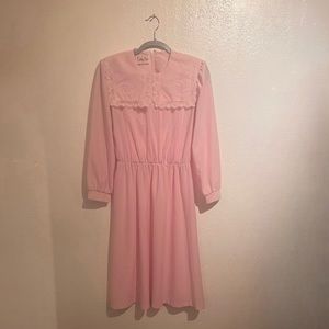 Vintage 80s Pink dress